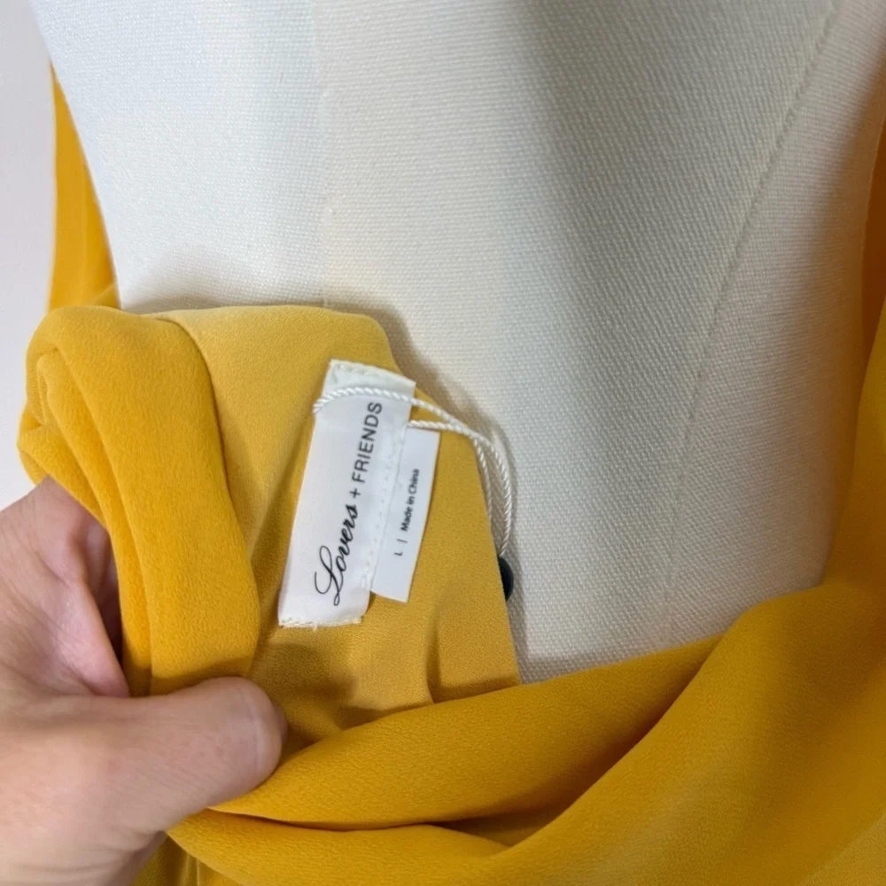 Lovers + Friends Sheyla Maxi Dress in Golden Rod - New with Tags Size Large - Picture 7 of 11
